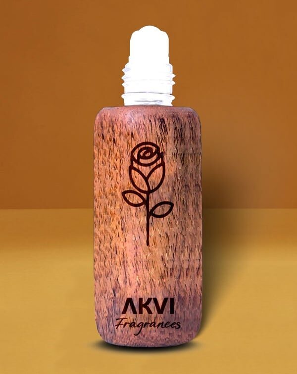 Rose Perfume Roll-On – Elegant, Alcohol-Free & Made in India